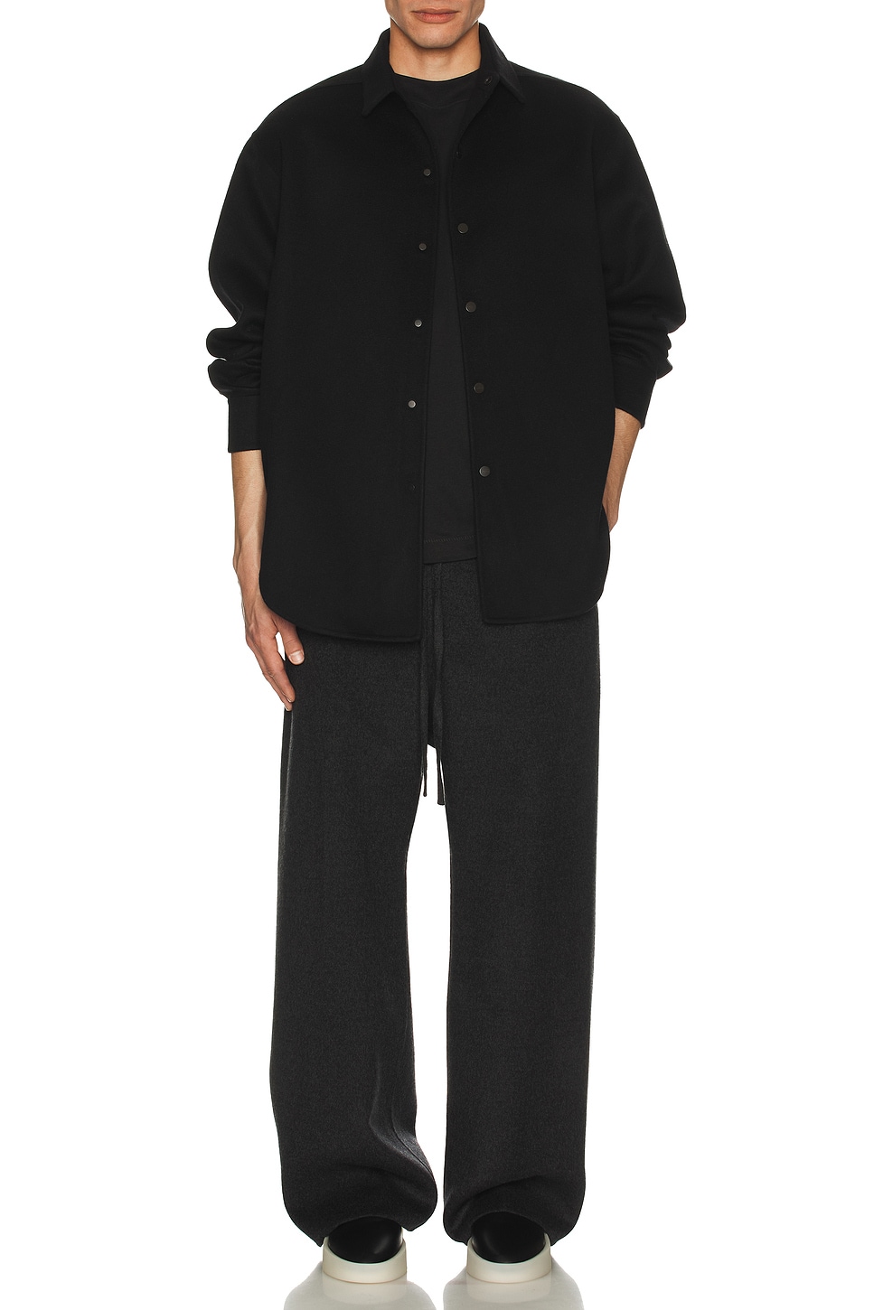 Image 1 of Fear of God Overshirt in Black