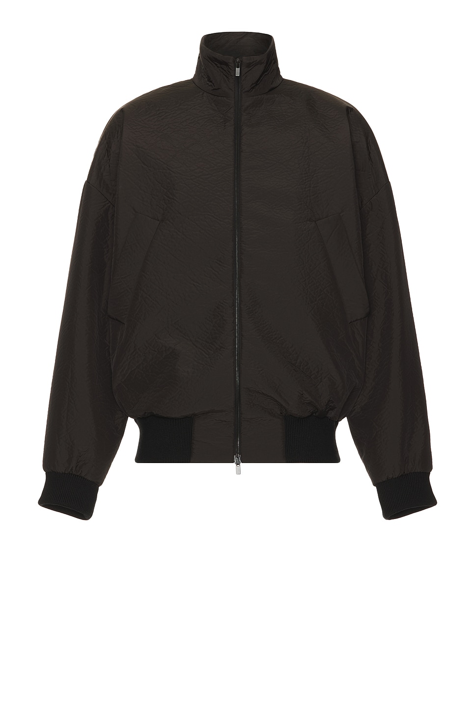 Image 1 of Fear of God High Neck Track Jacket in Black