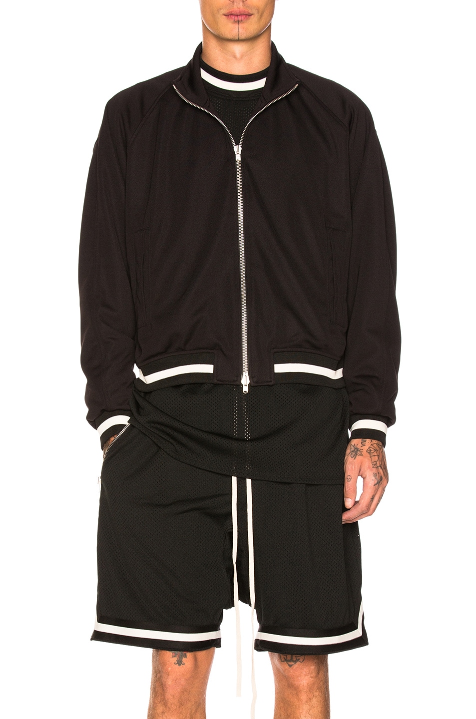 Image 1 of Fear of God Double Knit Track Jacket in Black