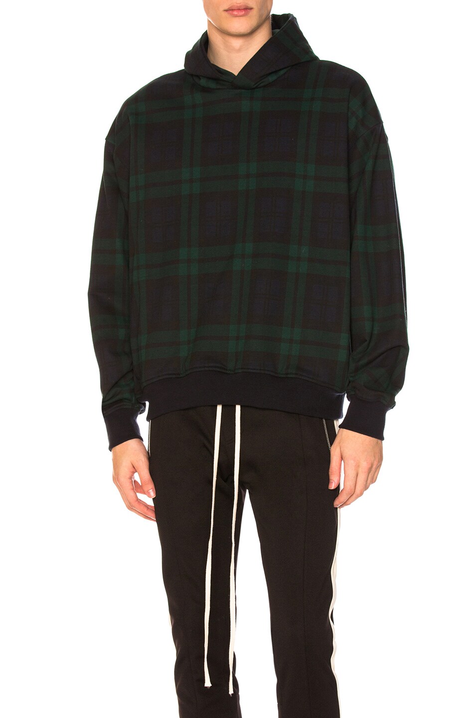 Image 1 of Fear of God Plaid Everyday Hoodie in Green Plaid