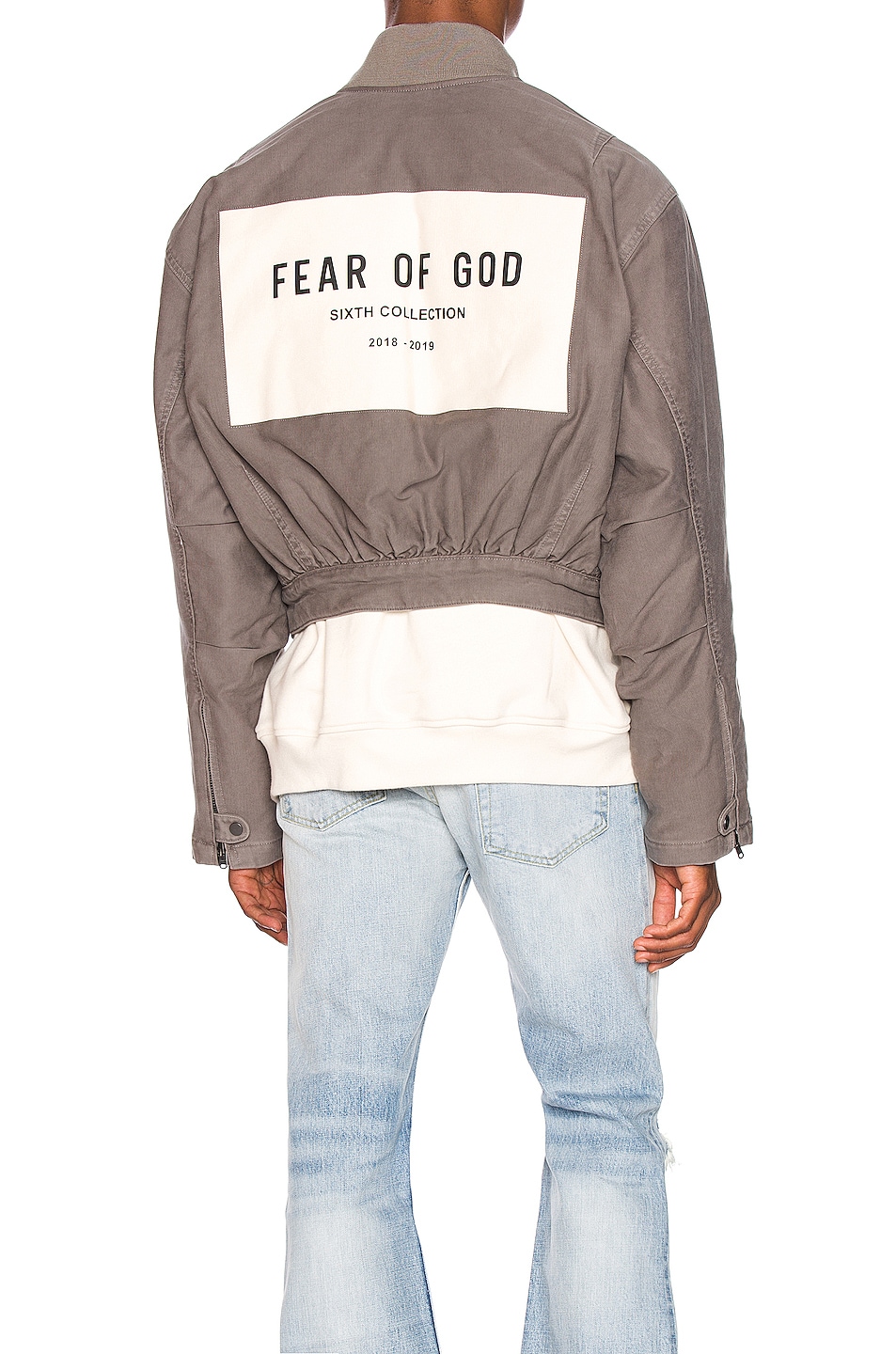 Image 1 of Fear of God 6th Collection Bomber Jacket in God Grey