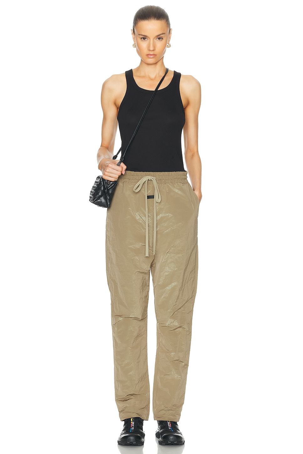 Wrinkled Polyester Forum Pant - Thumbnail 1