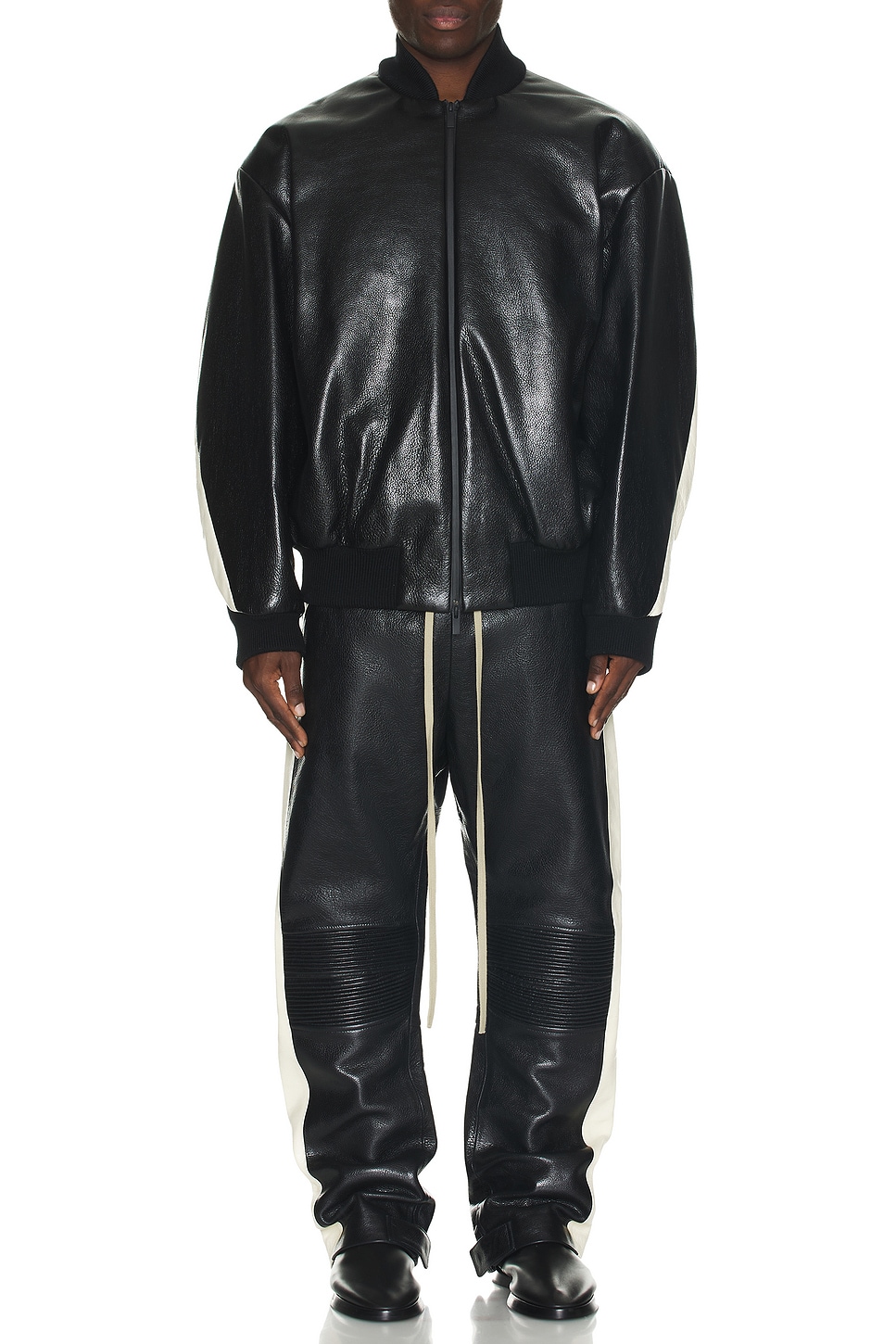 Image 1 of Fear of God Moto Pant in Black/Cream