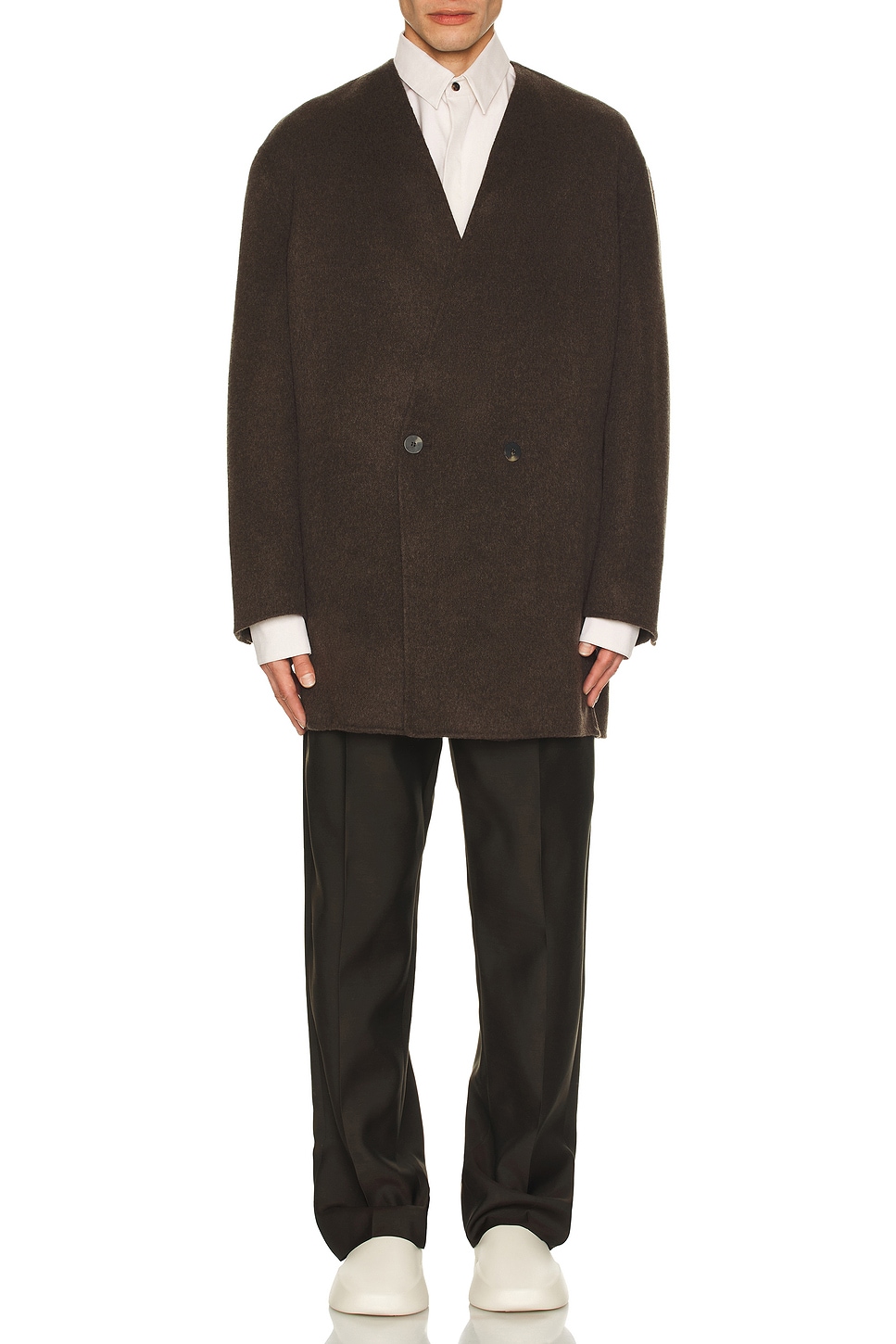 Image 1 of Fear of God Wool Silk 8th Trouser in Mocha