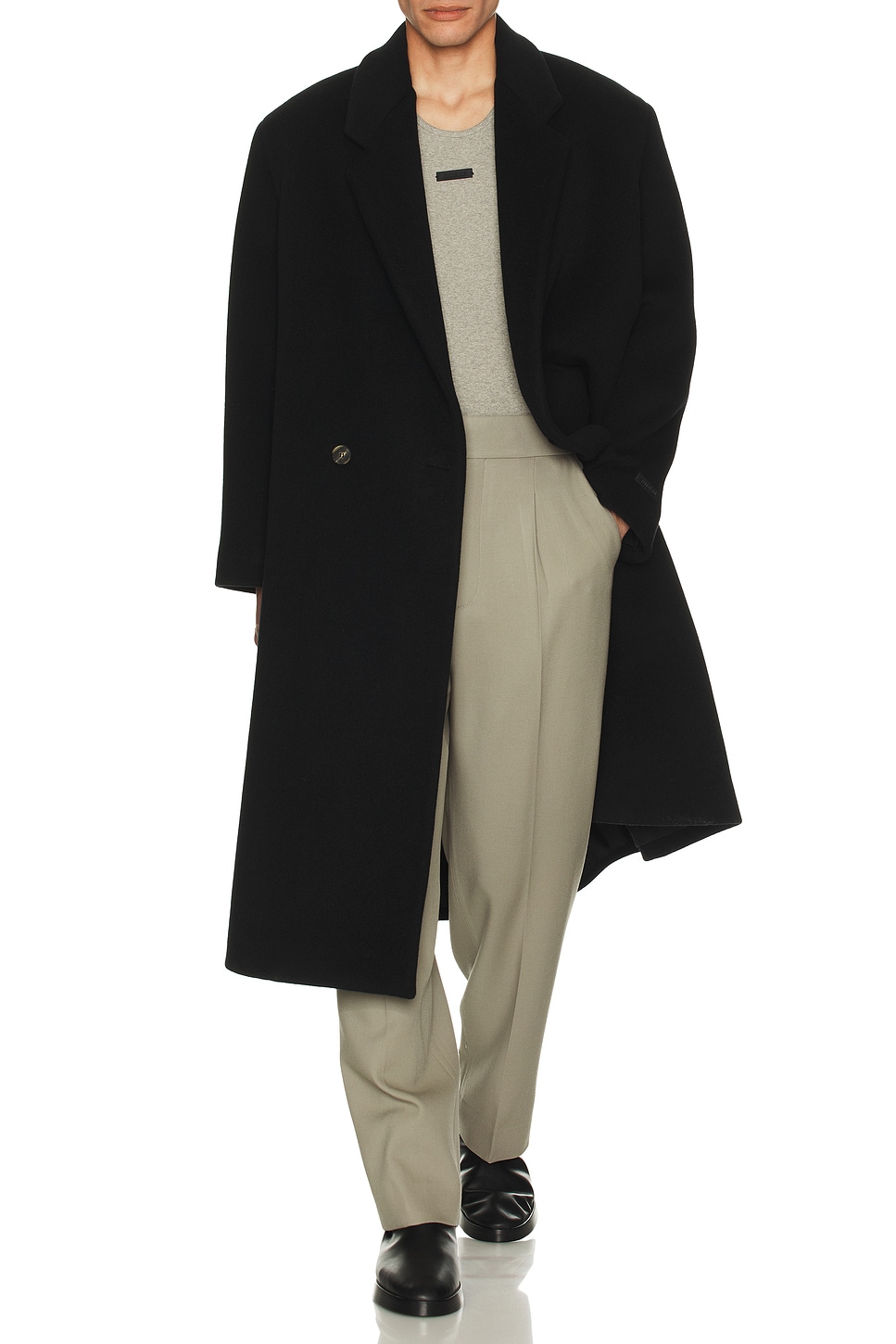 Image 1 of Fear of God Single Pleat Eternal Trousers in Dusty Beige