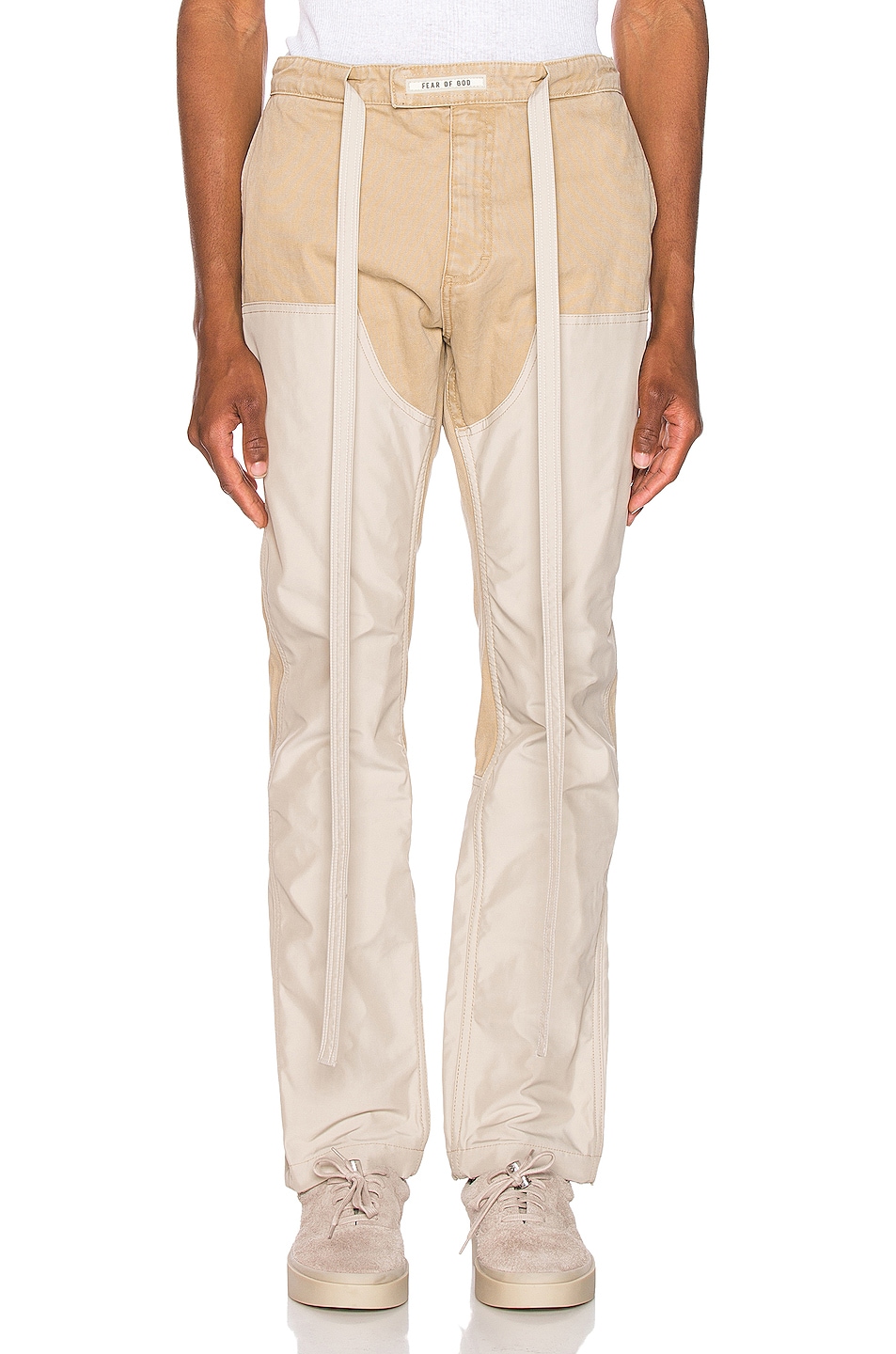 Image 1 of Fear of God Nylon Double Front Work Pant in Khaki