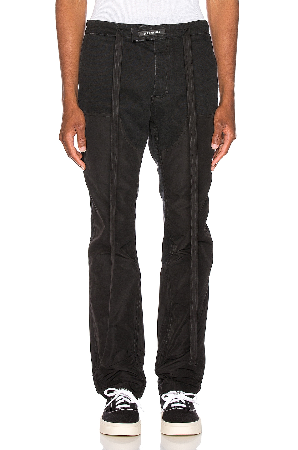 Image 1 of Fear of God Nylon Double Front Work Pant in Black