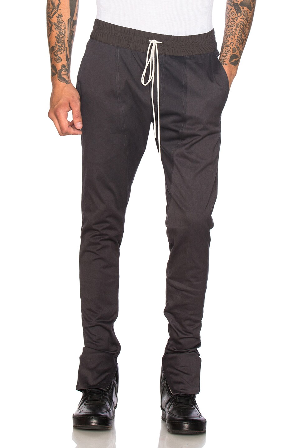 fear of god track pants black