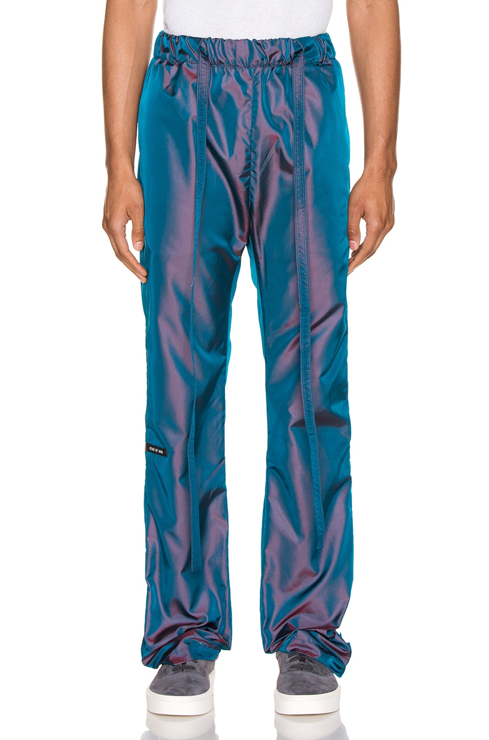 Image 1 of Fear of God Baggy Nylon Pant in Blue Iridescent