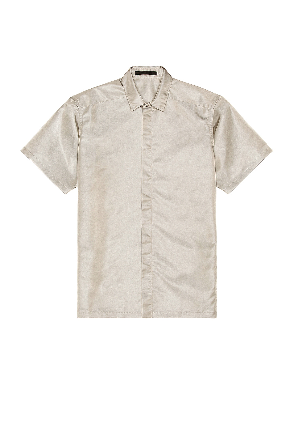 Image 1 of Fear of God Short Sleeve Nylon Shirt in Grey Iridescent