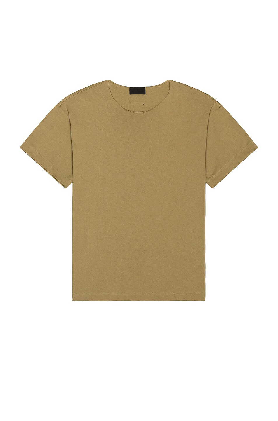 Image 1 of Fear of God Cut Neck Tee in Army
