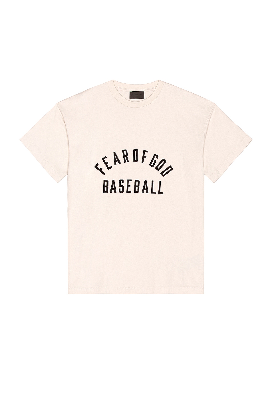 Image 1 of Fear of God Baseball Tee in Sand & Black