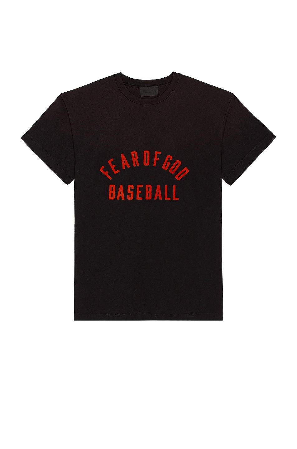 Image 1 of Fear of God Baseball Tee in Vintage Black & Red