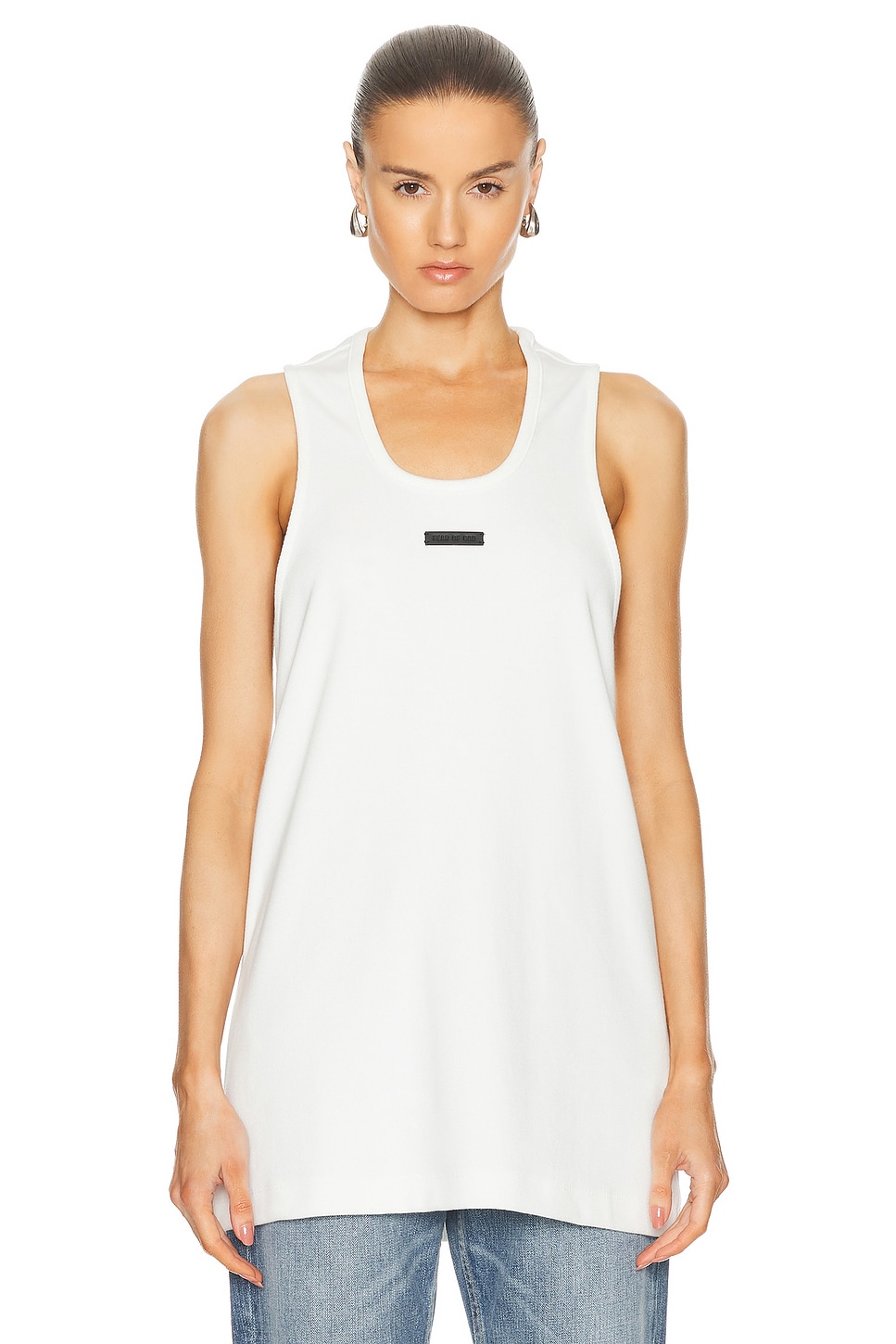 Image 1 of Fear of God Ribbed Tank in White