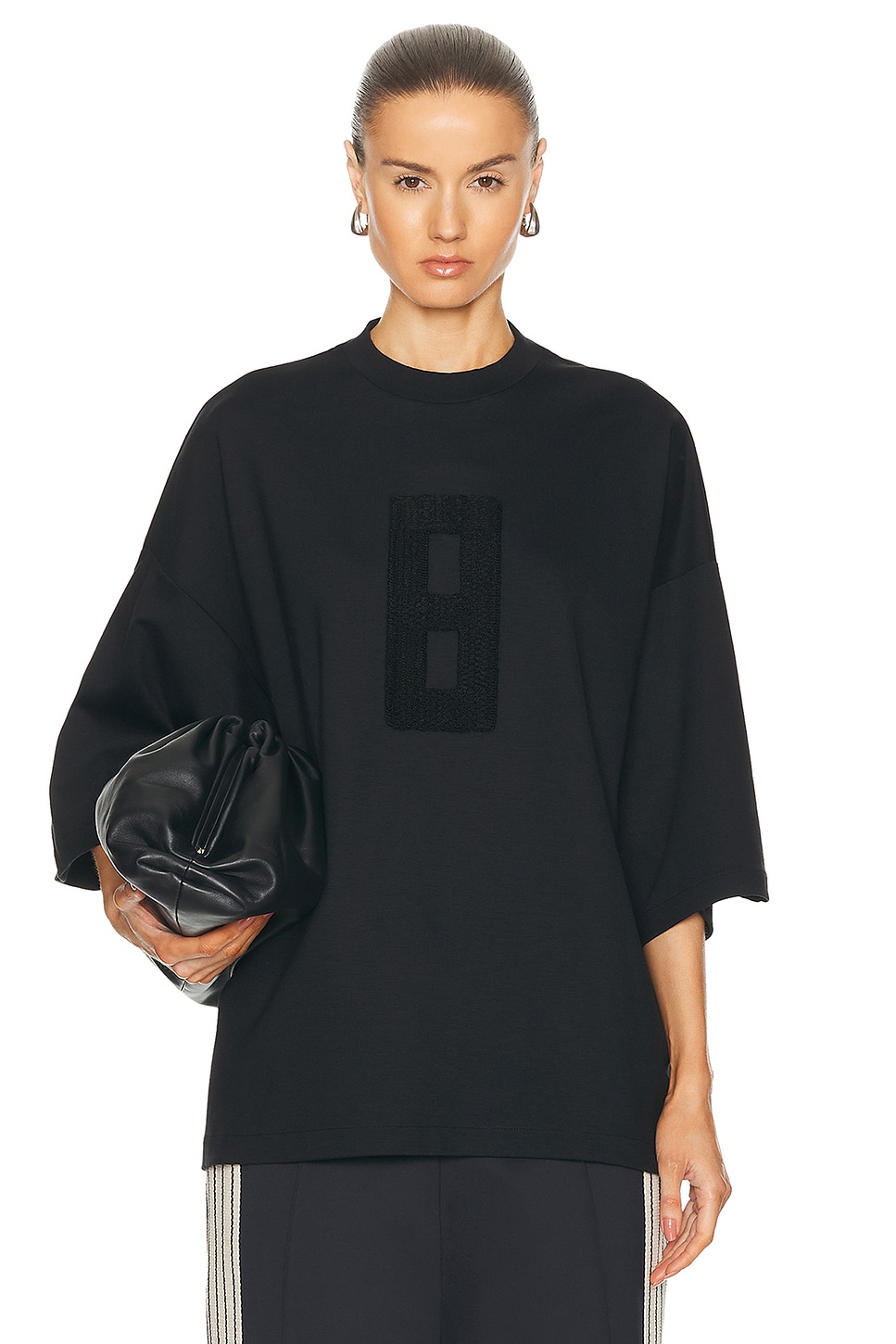 Image 1 of Fear of God Embroidered 8 Milano Tee in Black