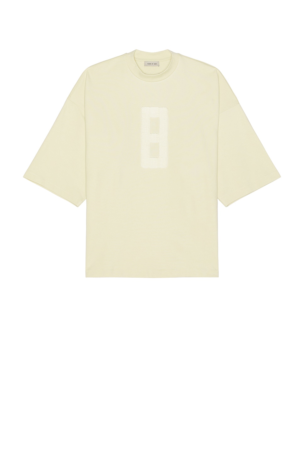 Image 1 of Fear of God Embroidered 8 Milano Tee in Lemon Cream