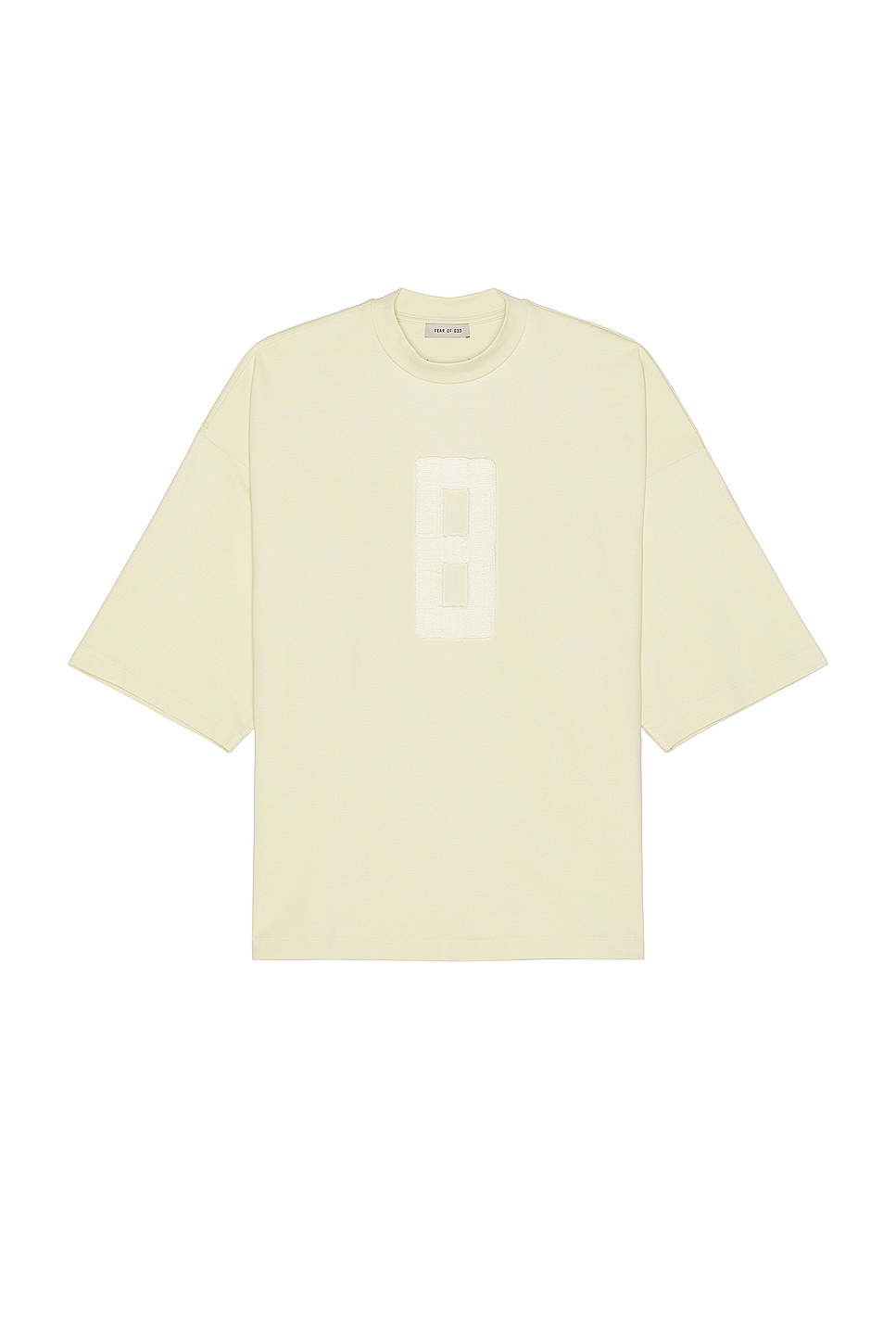 Image 1 of Fear of God Embroidered 8 Milano Tee in Lemon Cream