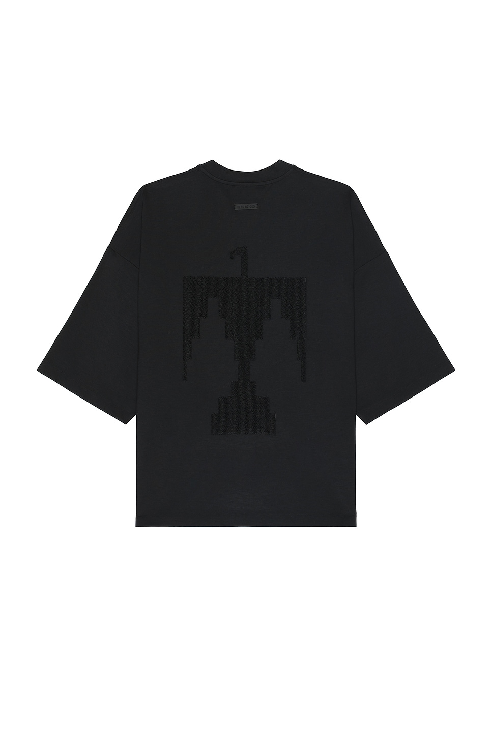 Image 1 of Fear of God Viscose Embroidered Thunderbird Milano Tee in Black