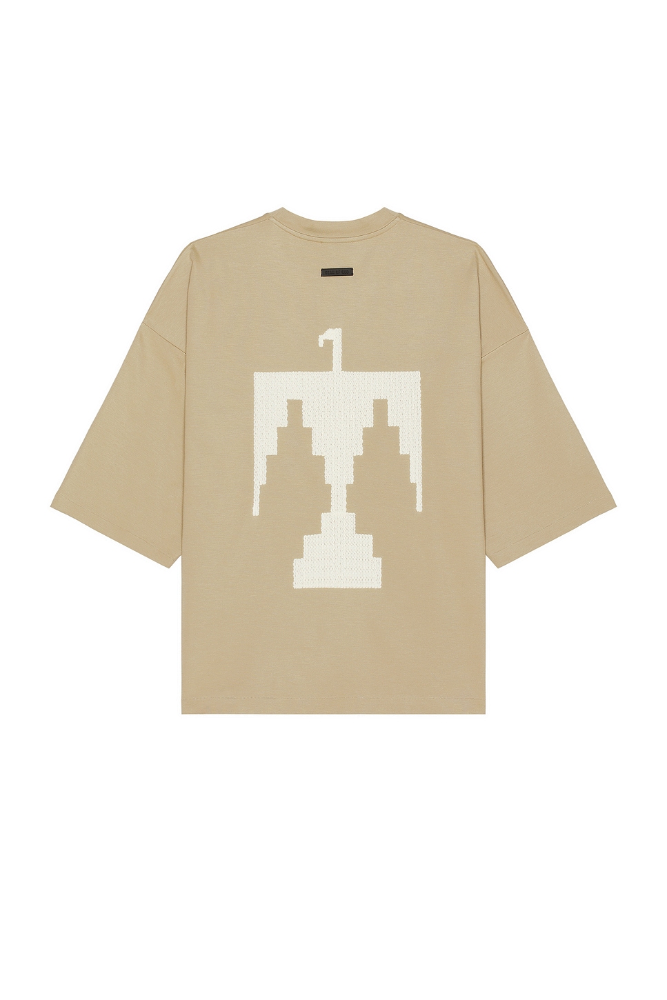 Image 1 of Fear of God Viscose Embroidered Thunderbird Milano Tee in Dune