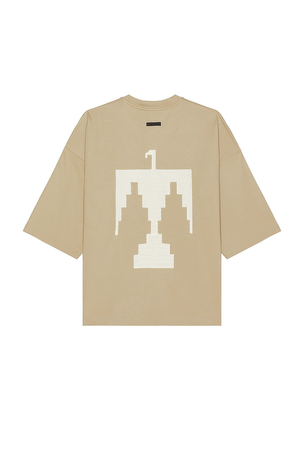 Image 1 of Fear of God Viscose Embroidered Thunderbird Milano Tee in Dune