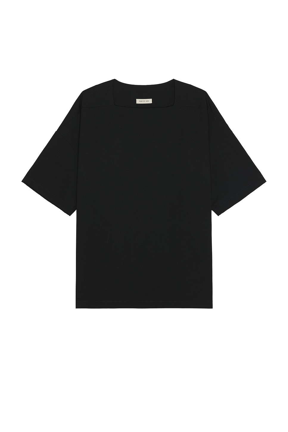Image 1 of Fear of God Straight Neck SS Top in Black