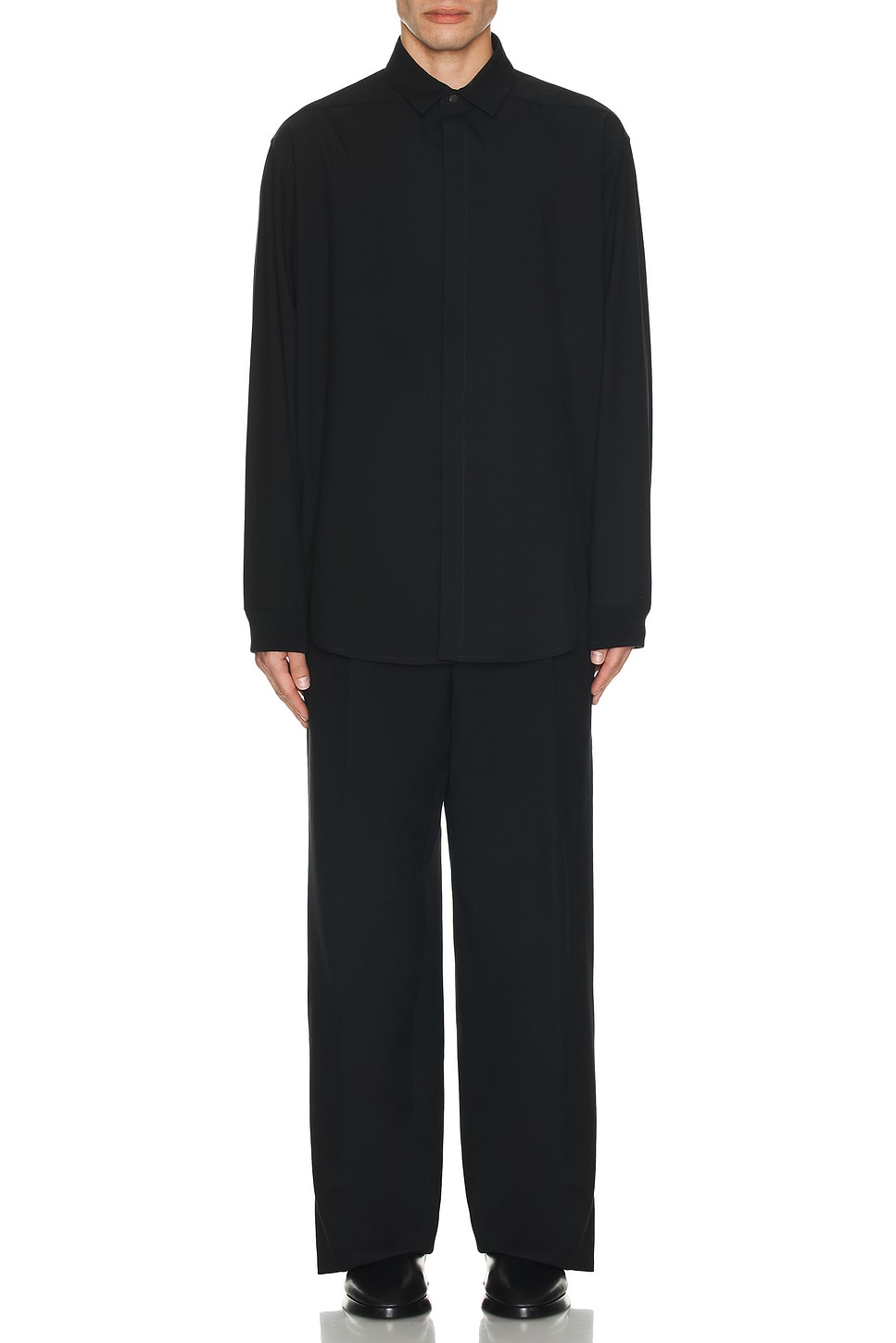 Image 1 of Fear of God Half Placket Shirt in Black