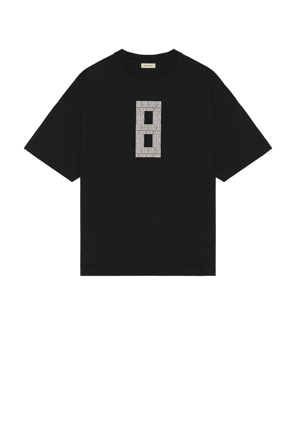 Image 1 of Fear of God Short Sleeve 8 Grey Print Tee in Black