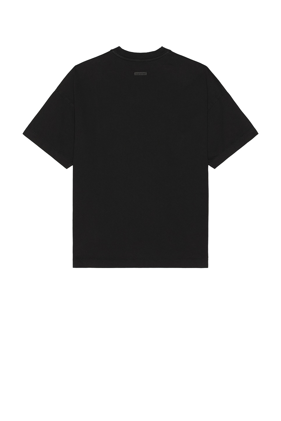 Shop Fear Of God Short Sleeve Thunderbird Grey Print Tee In Black