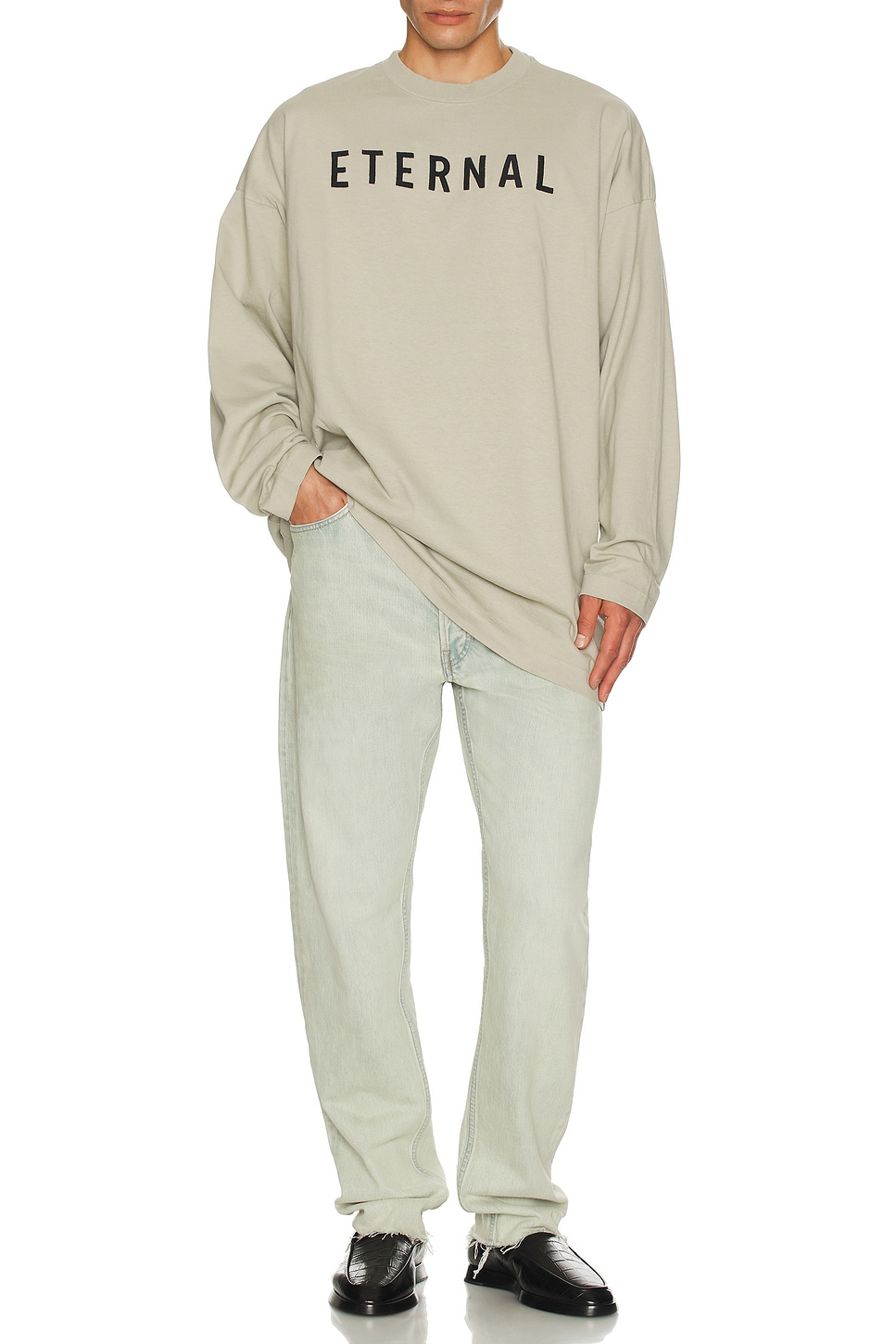 Image 1 of Fear of God Eternal Long Sleeve Tee in Dove Grey
