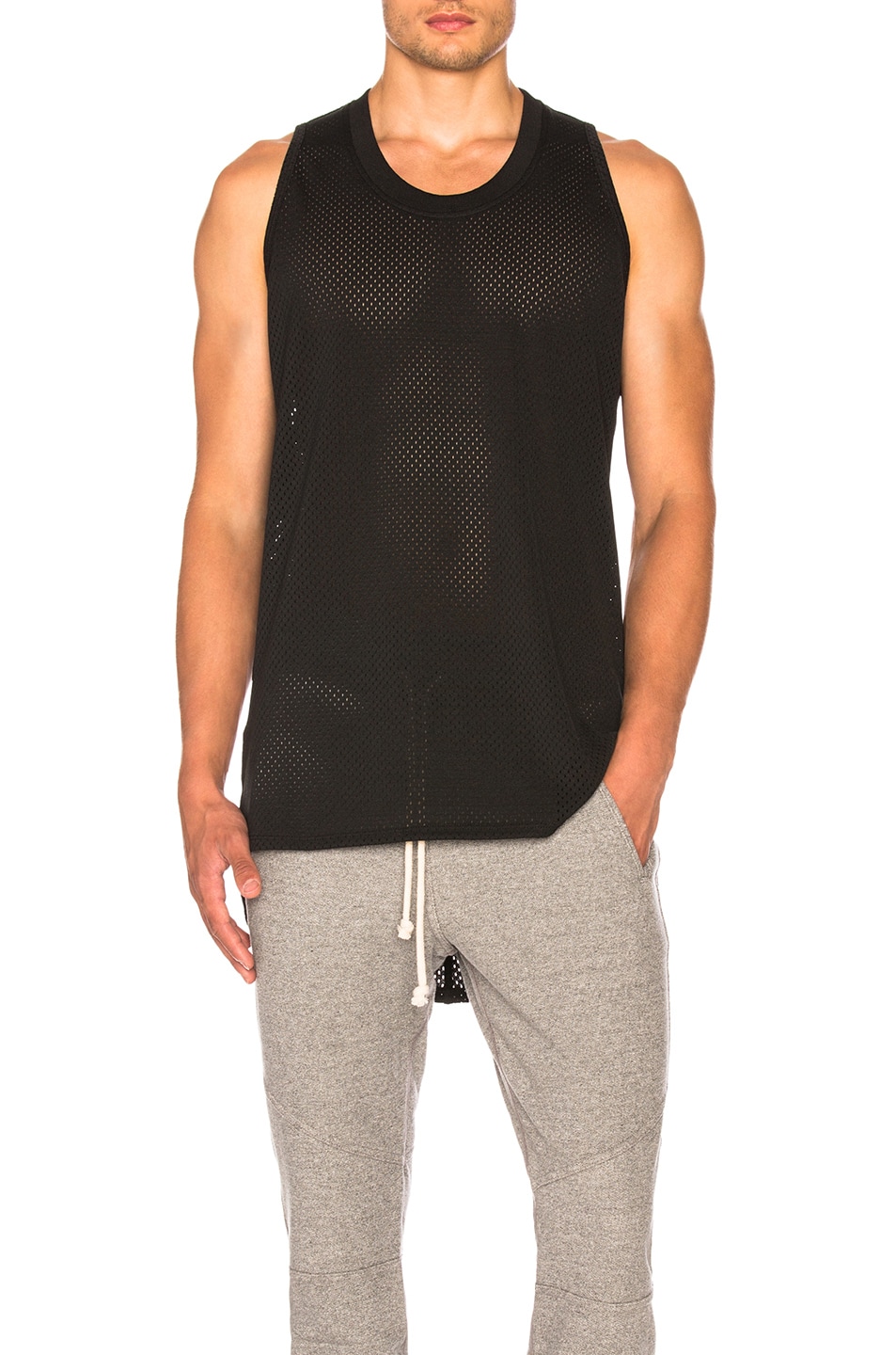Image 1 of Fear of God Mesh Tank in Black