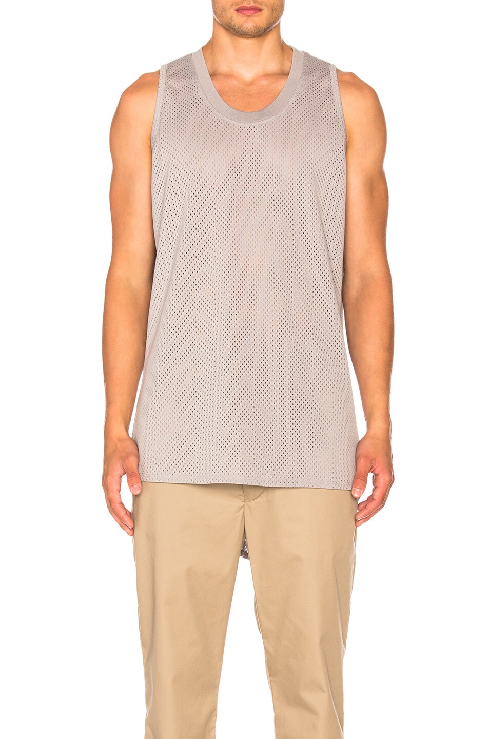Image 1 of Fear of God Mesh Tank in Grey