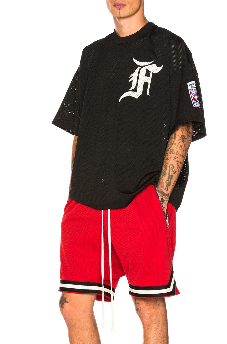 Image 1 of Fear of God Mesh Batting Practice Jersey in Black