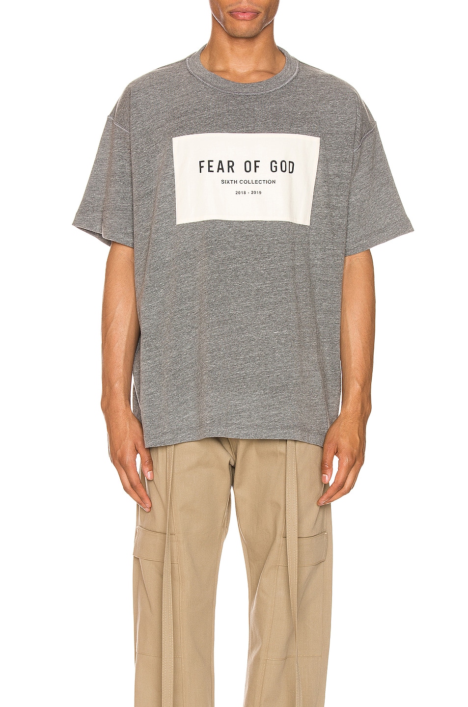 Image 1 of Fear of God 6th Collection Tee in Heather Grey