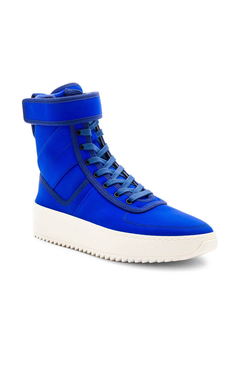 Image 1 of Fear of God Neoprene Military Sneakers in Royal Blue