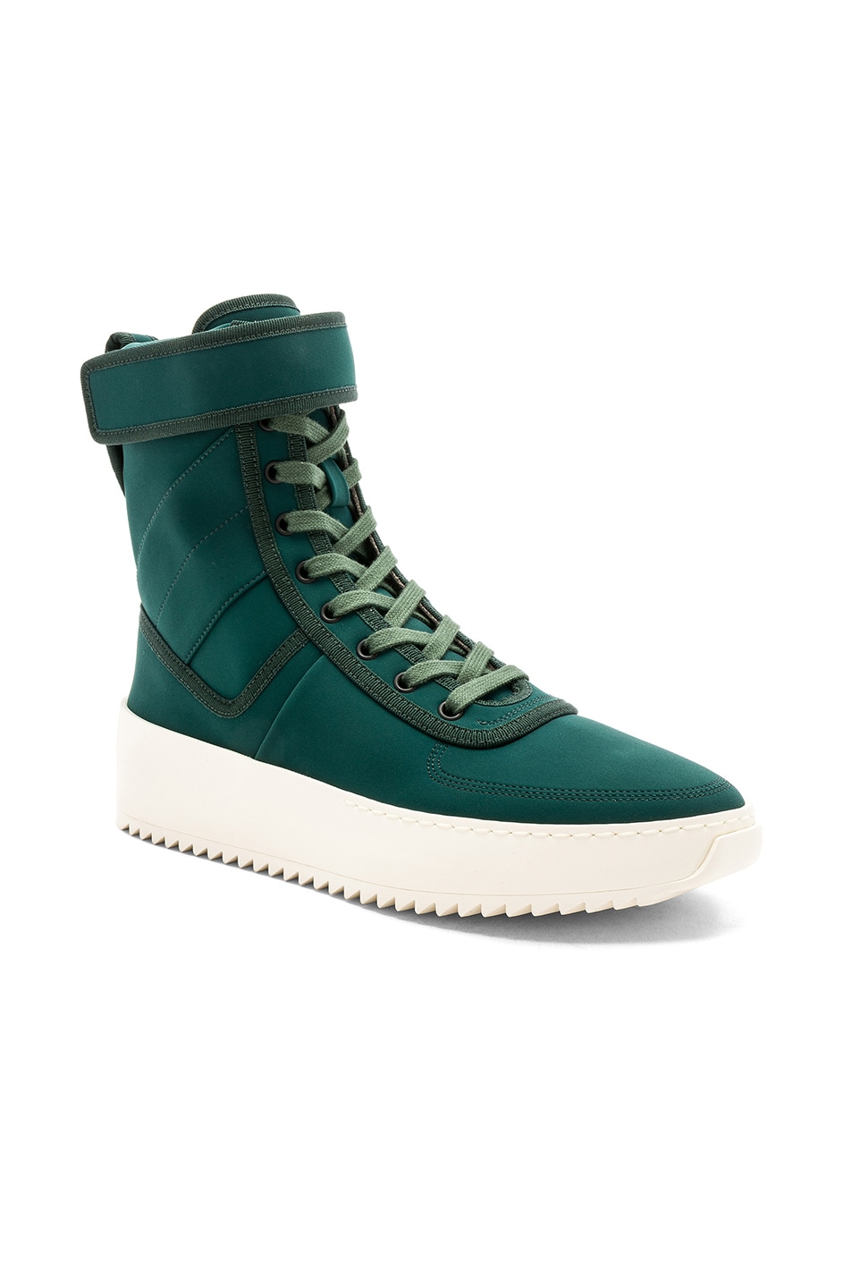 Image 1 of Fear of God Neoprene Military Sneakers in Green