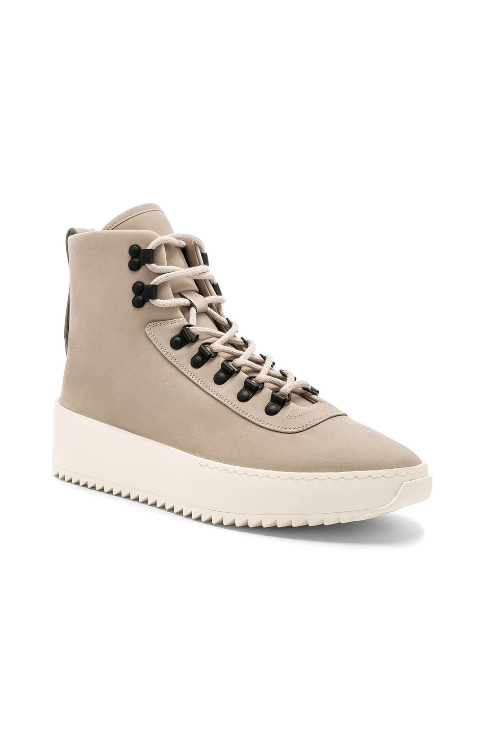 Image 1 of Fear of God Nubuck Leather Hiking Sneakers in Perla