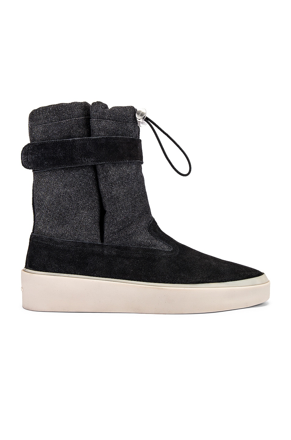 Fear of God Ski Lounge Boot in Black & Grey Gum Sole | FWRD