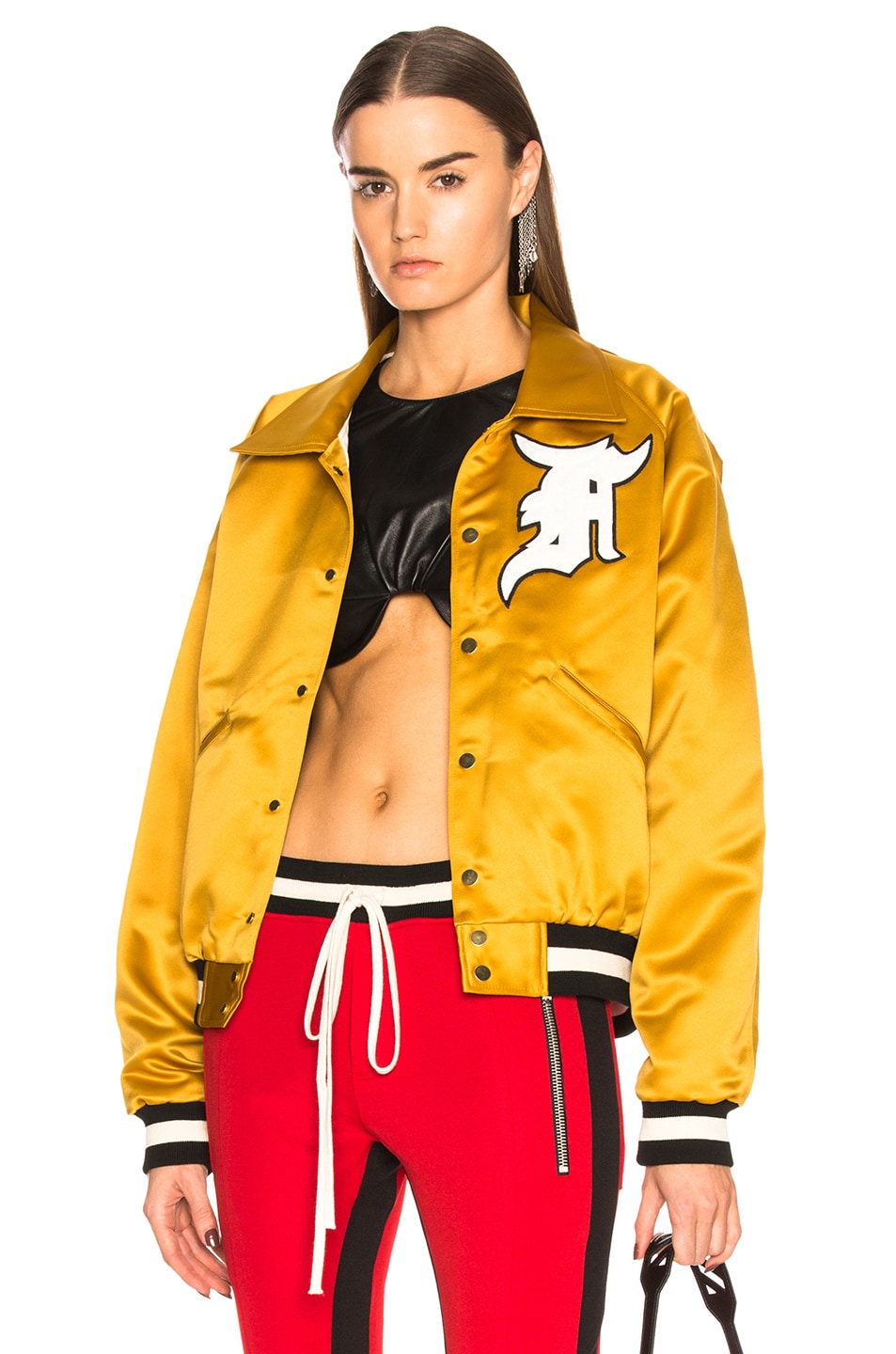 Image 1 of Fear of God Satin Coaches Jacket in Gold