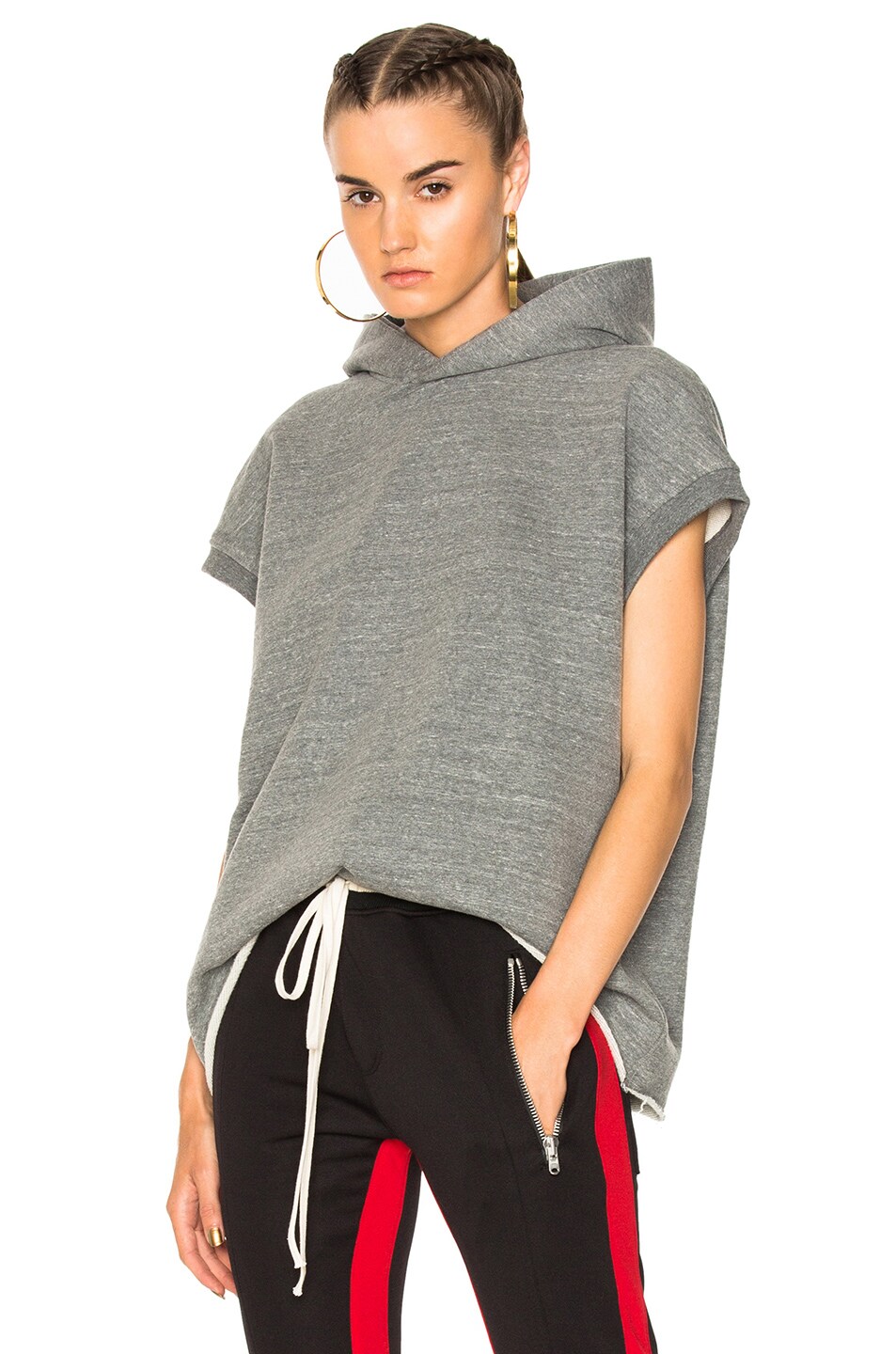 Image 1 of Fear of God Muscle Hoodie in Heather Grey