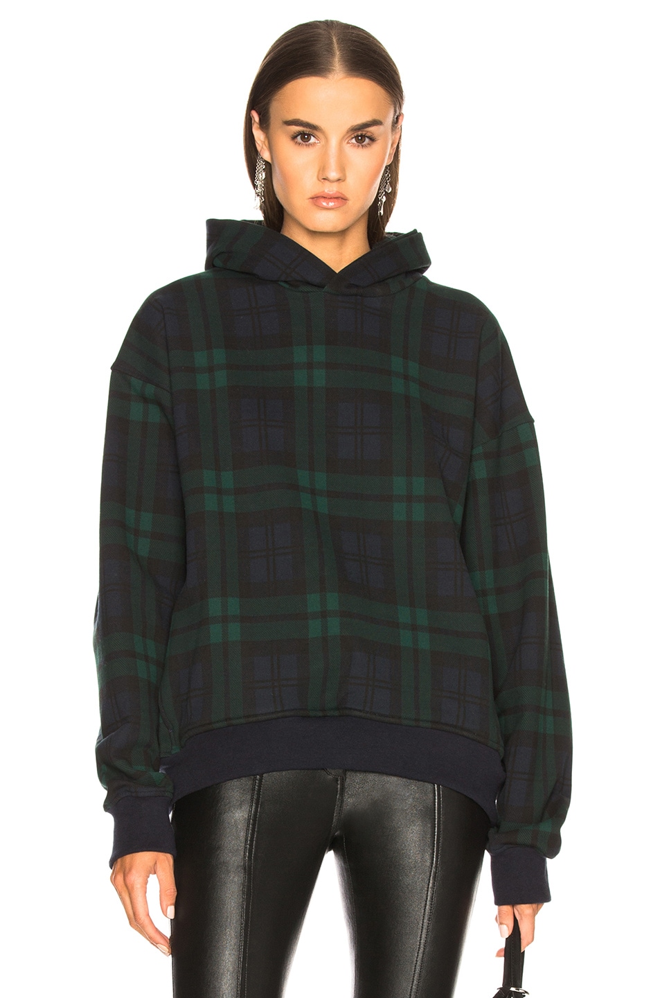 Image 1 of Fear of God Everyday Hoodie in Green Plaid