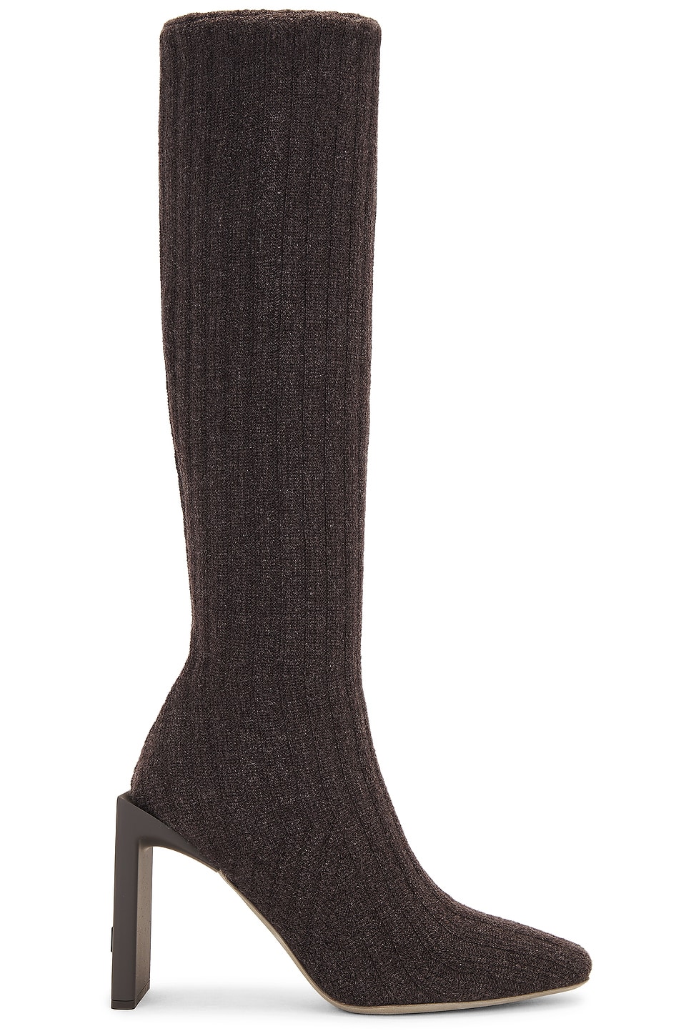 Knit Boot in Brown