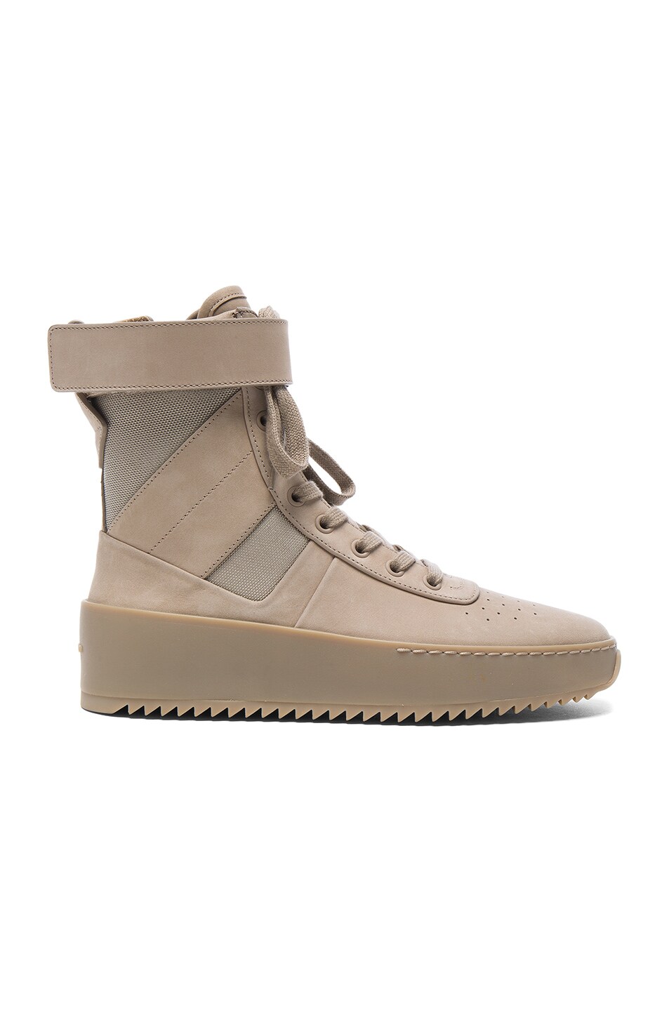 Image 1 of Fear of God Nubuck Leather Military Sneakers in Desert Beige