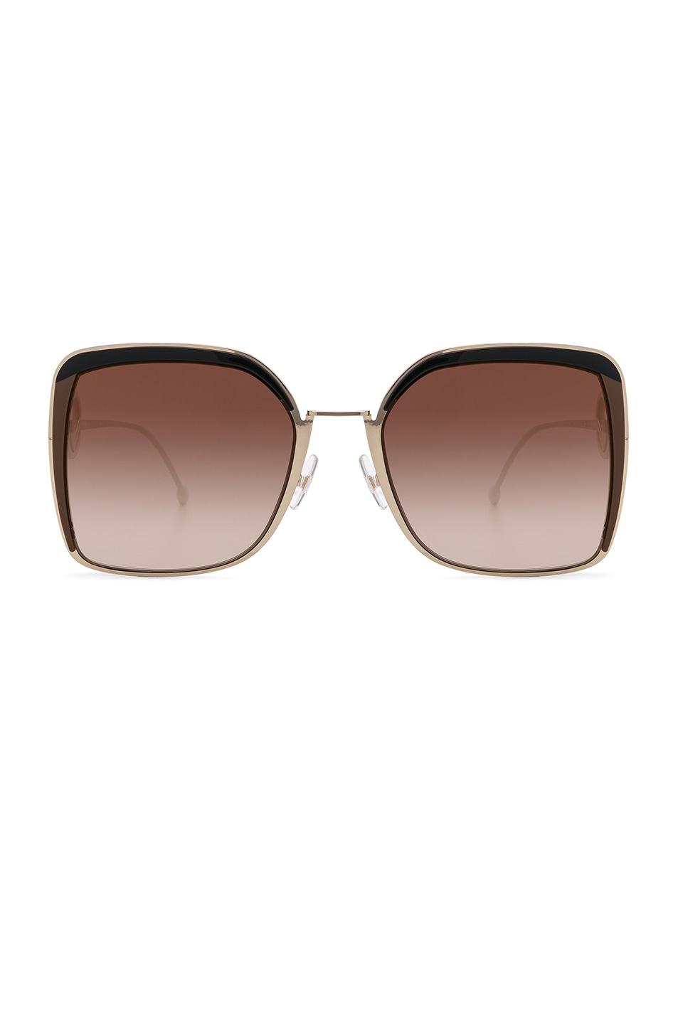 Image 1 of Fendi F Sunglasses in Brown & Brown SS Gold