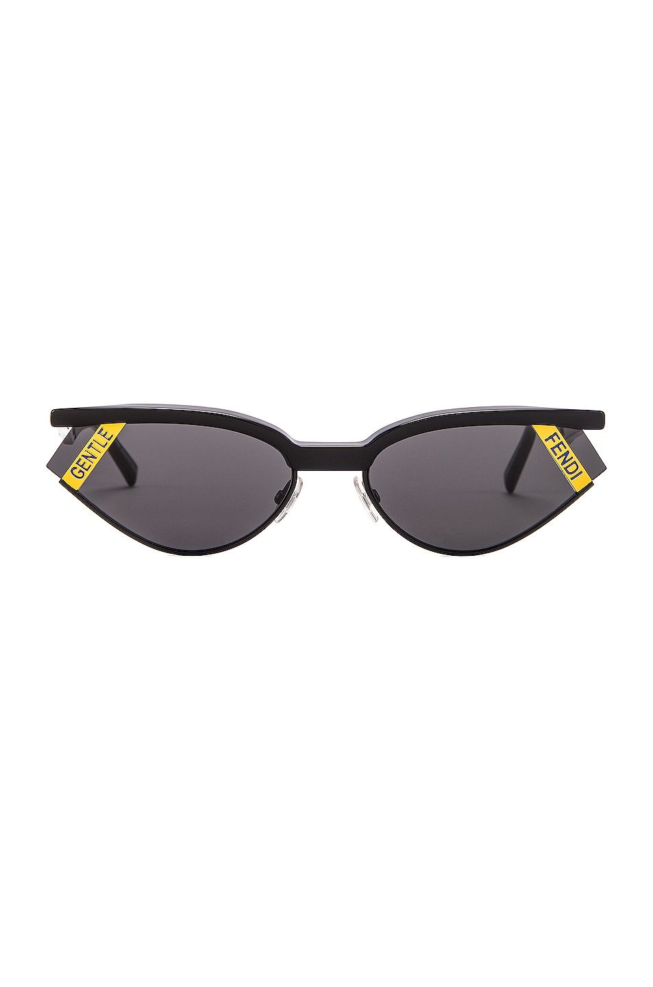 Image 1 of Fendi Small Gentle Fendi Sunglasses in Black