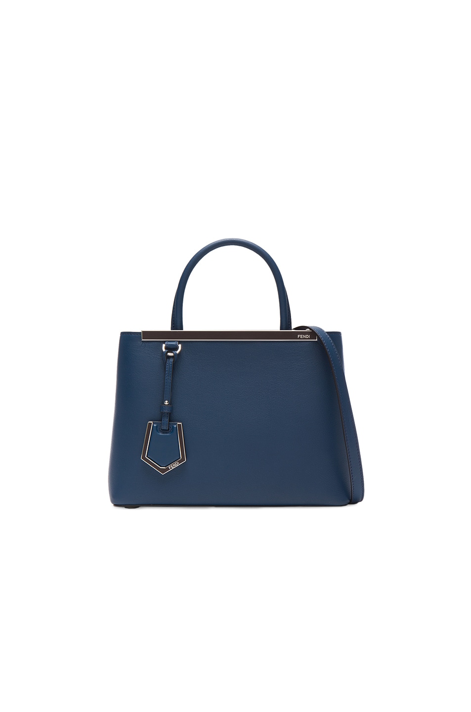 Image 1 of Fendi Leather Petite 2Jours in Blue & Doll Pink