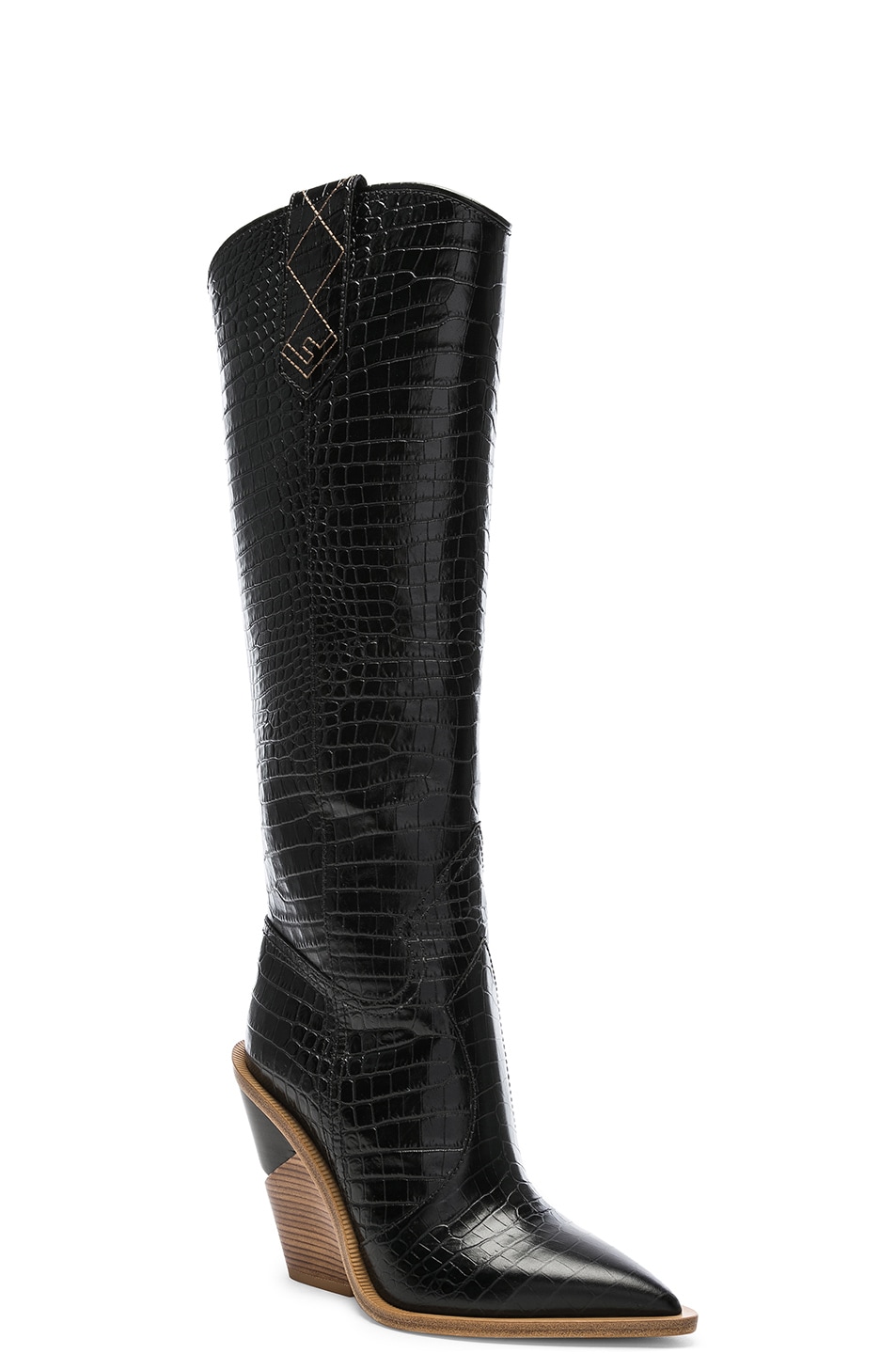 fendi black cowboy boots
