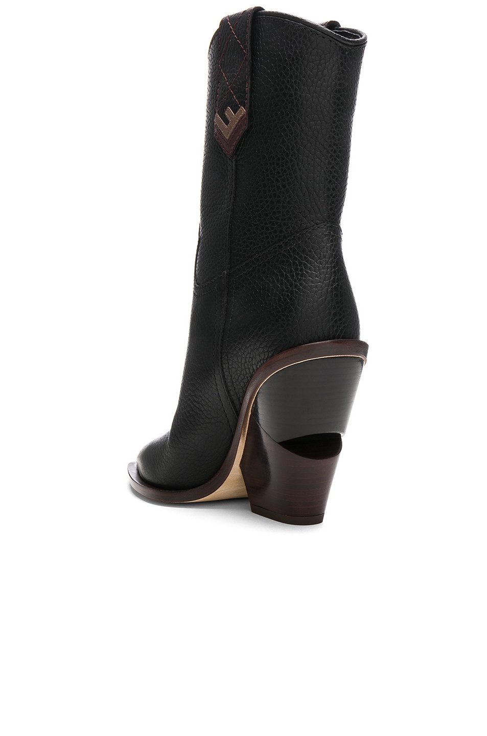 fendi black cowboy boots