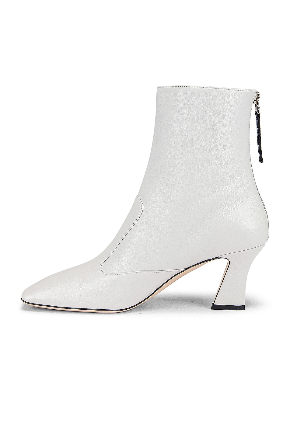 Fendi Leather Ankle Booties in White | FWRD