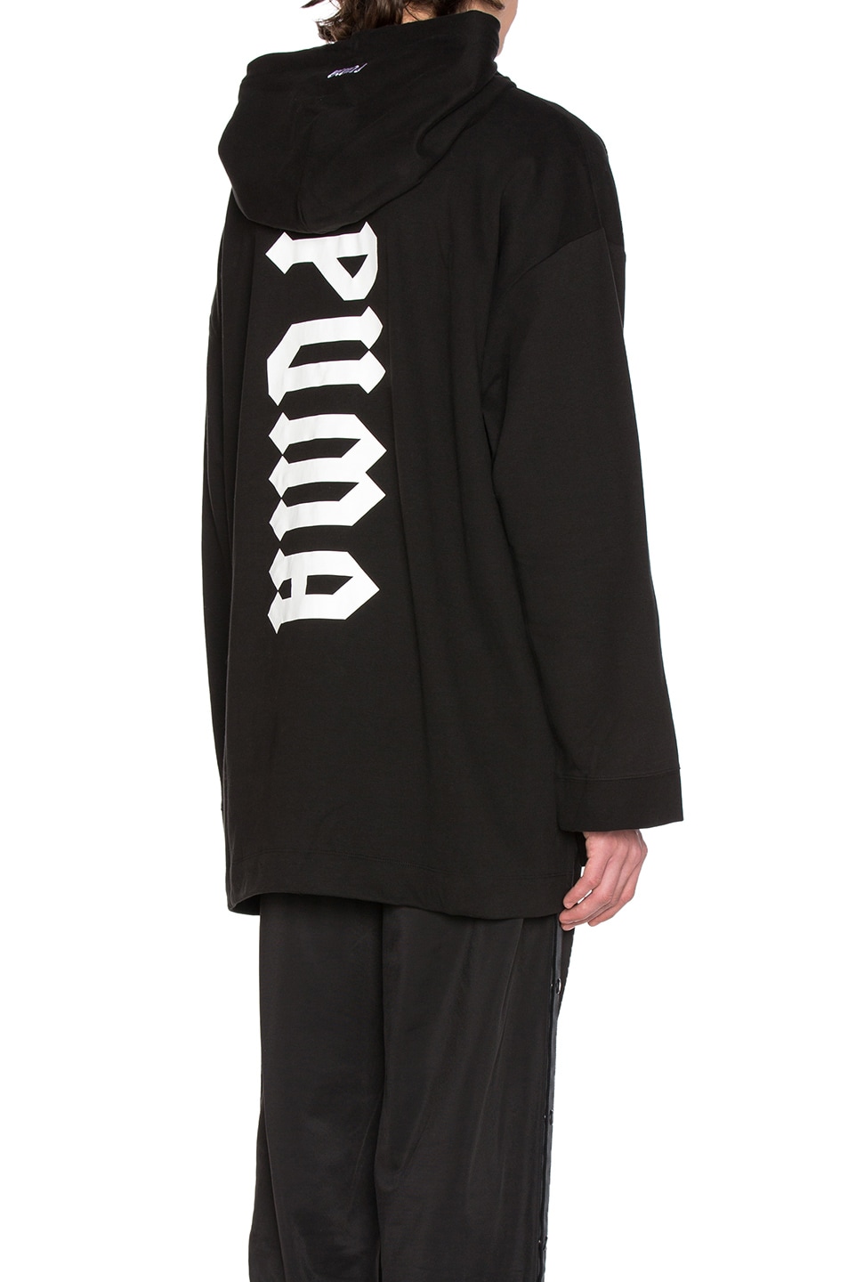 Image 1 of Fenty by Puma Front Lacing Hoodie in Black