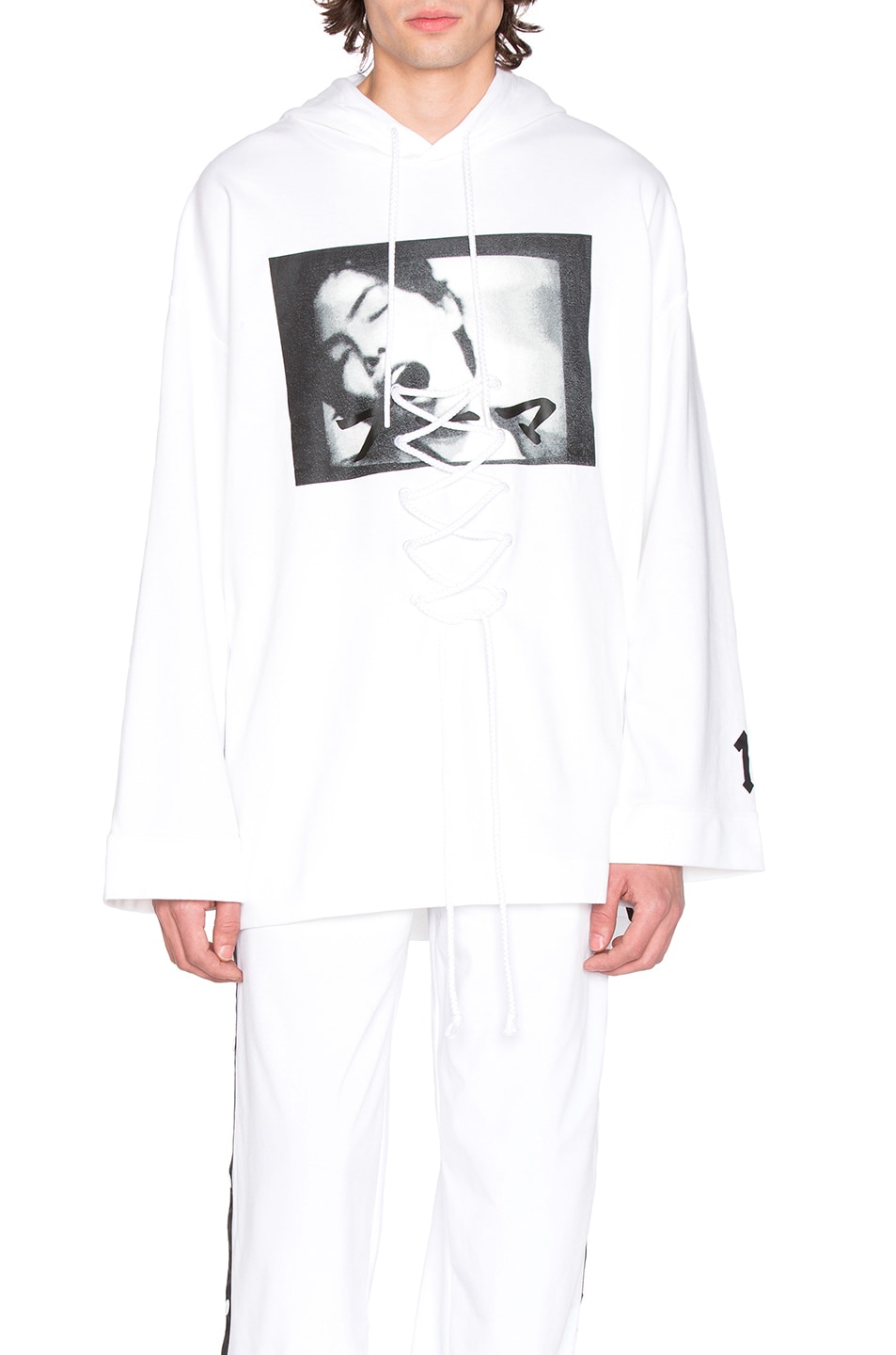 Image 1 of Fenty by Puma Front Lacing Hoodie in White